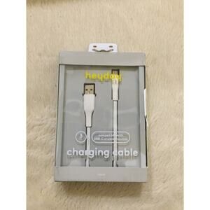 heyday™ 3' USB-C to USB-A Flat Cable - Ivory White